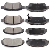 ECCPP D1088-7993 D1521-7994 Rear & Front Ceramic Disc Brake Pad Set Fit For Honda Odyssey 2005-2010