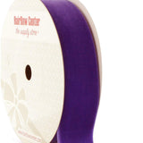 3/8 Velvet Ribbon - Narrow Single-Sided Craft Trim for Hair Bows, Sewing & Gift Wrapping - (Regal Purple, 25 Yards)