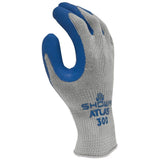 Atlas Showa Atlas Fit Unisex Indoor/Outdoor Rubber Coated Work Gloves Blue/Gray M