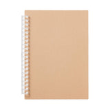 MUJI Spiral Notebook Cover A5 Size 20 Ring Refill Notebook Cover Only Loose (Beige)