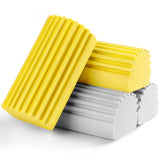 Jeymei 4-Pack Damp Clean Duster Sponge, Sponge Cleaning Brush, Duster for Cleaning Blinds, Glass, Baseboards, Vents, Railings, M