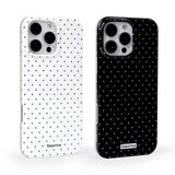Vamlo 2 Pack for iPhone 13 Pro Case with Cute Fashion Polka Dot Phone Case Soft TPU Slim Shockproof Phone Cover for Women Girls