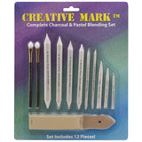 Creative Mark Complete Blending Set Includes Sponge Blenders, Blending Stumps, & Sandpaper Pad Great for Charcoal, Pencil, &