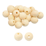 HARFINGTON 100pcs Natural Wooden Beads 6mm Golden Bamboo Round Polished Loose Bead Smooth Spacer Balls Beading for Jewelry Makin