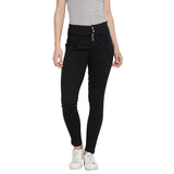 Nifty Women'S Denim Stretchable High Waist Jeans (1236, Black, 34)