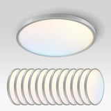 ASD LED 12 Inch Round Flush Mount Ceiling Light Fixture | 24W 1900LM 2700-6000K 120V | 5CCT, Dimmable, Ultra Slim, ETL Listed |
