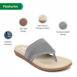 Ortho Joy Fancy Doctor Slippers | Comfortable Flat Sandals For Women Stylish,Grey,7,B09YDG523V