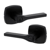 Kwikset Tripoli Lever Entry Door Handle with Lock and Key, Secure Keyed Reversible Lever Exterior, For Front Entrance and Bedroo