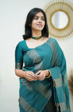 Shiv Textiles Womens Banarasi Silk Saree With Blouse Perfect For Every Occasion Copper Zari 9Green