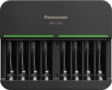 Panasonic BQ-CC63AKBBA Advanced eneloop pro 8-Position Individual Rechargeable Battery 6-Hour Quick Charger with 8 LED Charge In