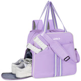 Pickleball Bag - Purple Pickle Ball Tote Backpack with Shoe Compartment & Wet Pocket, Pickleball Gifts Accessories for Women Men