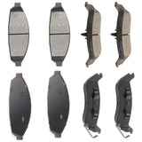 AUTOMUTO 8PCS Front & Rear Semi-Metallic Disc Brake Pads Set D932 D931 For Ford Crown Victoria For Lincoln Town Car For Mercury