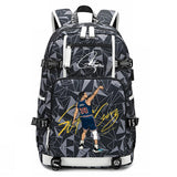 Ansigeren No. 30 Basketball Player Multifunctional Backpacks Sports Fan Bookbag Travel Student Backpack (A4)