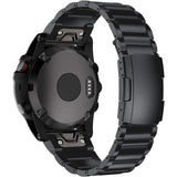 Pencoda for Garmin Fenix 8 51mm/7X/6X/5X Plus Band, 26mm Titanium Metal Quick Release Easy Fit Watch Bands with Double Button Cl