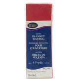 Wrights 117794065 Single Fold Satin Blanket Binding, Red, 4.75Yard