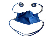 DARIO Sky Blue Pure Cotton Surgical face mask 2Layer tie lace 9x7 (Qty 2) Washable Reusable Autoclave, OT Linen Trusted by Do