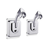 2pcs Shower Head Holder Wall Mount, 360 Adjustable Handheld Holder, No-Drill Strong Adhesive Wand Bracket, Waterproof Shower Han