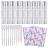 20 PCS Cuticle Oil Pens Transparent Twist Pens Cosmetic Container Empty Cuticle Nail Oil Pen With Brush Tip Lip Gloss Twist Pens