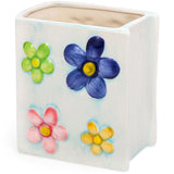 Busnos Book Vase Flower Pencil Cup Pen Holder For Office Desk Decorative Books Blue Flower Vase Cute Toothbrush Holders Home Dec