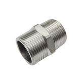 JoyTube 2 Male to 2 Male NPT Hex Nipple, Pipe Fittings 304 Stainless Steel Threaded (Pack of 1)