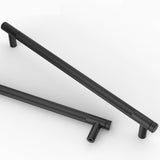 Asidrama 10 Pack 9 Inch(228mm) Matte Black Cabinet Pulls Knurled Cabinet Handles Cupboard Handles Kitchen Cabinet Hardware for C