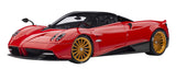 Autoart Pagani Huayra Roadster Rosso Monza Red and Carbon with Luggage Set 1/18 Model Car