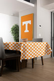 University of Tennessee Volunteers Disposable Tablecloth, 9ft x 4.5ft, Orange and White, Birthday, Graduation, and Football Game