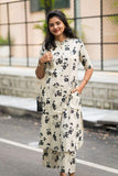 Gosriki Women'S Rayon Viscose A-Line Printed Kurta With Pant (Papmoni Cream-Gs_L_Cream_Large),Cream,,B0DZ2S3157