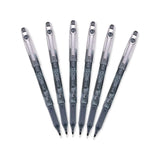 Pilot Precise P500 Gel Ink Rolling Ball Pens, Extra Fine Point, Black Ink, 6 Pens