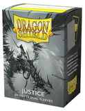 Dragon Shield Dual Sleeves - Matte Justice (Silver) 100 Ct - Card Sleeves - Smooth & Tough - Compatible With Pokmon, Magic The G