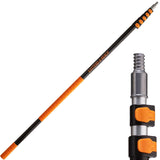5-24 ft Long Telescoping Extension Pole // Multi-Purpose Extendable Pole with Universal Twist-on Metal Tip // Lightweight and St