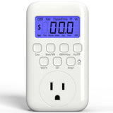 HBN Watt Meter Plug with Backlight, Plugin Socket Power Meter Electricity Usage Monitor Consumption Home Electrical Energy Moni