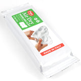 Pepy Premium European Air Dry Modeling Clay White 1.1 lb Bar, Easy to Use AirHardening Clay for Classroom and Montessori Sculpt