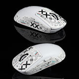 Hokeyio Mouse Grips for Logitech G Pro X Superlight Non Slip Suck Sweat Pre Cut Without Mouse Print-Set White Crimping 0.5mm