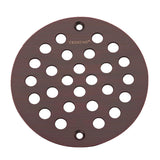 TRUSTMI 4 Inch Screw-in Shower Drain Cover Replacement Floor Grate Strainer, Oil Rubbed Bronze