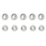 M8-1.25 / 8mm Hex Serrated Flange Nuts M8 x 1.25 Stainless Steel Nut (10pcs)