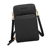 The Style Sutrawomen Small Cross Body Cellphone Bag Pu Leather Versatile Fashion Case Purse Black|Clothing, Shoes & Accessories