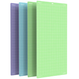 Monicut 12x24 Cutting Mat for Cricut Maker 3/Maker/Explore 3/Air 2/Air/One(Lightgrip, Standardgrip x 2, Stronggrip), 4 Pcs Non-S