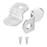 uxcell 20 Pcs 1/4 Offset Canvas Clips, Picture Framing Mirror Clips Z Shape Canvas Painting Mounting Clips with 1 Mounting Hole