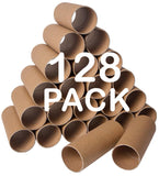 128 Pack Thick Cardboard Tubes for Crafts - Bulk Craft Rolls - Round Cardboard Tubes - Craft Tubes - Toilet Paper Rolls Crafts -