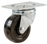 Shepherd Hardware 9480 4Inch Soft Rubber Swivel Plate Caster, 225lb Load Capacity