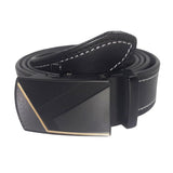 Exotique MenS Black Casual Leather Autolock Buckle Belt (Bm0127Bk)Free Size