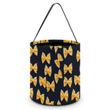 Bow Tie Pasta Cute Halloween Trick Or Treat Bags Candy Bucket Tote Gifts Bag with Handle for Party Favor Supplies