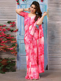 Satrani Womens Pure Georgette Saree (3112S2158N_Pink11)