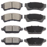 ECCPP D1164-8277 D1161-8272 Front & Rear Ceramic Disc Brake Pad Set Fit For Ford For Fusion 2006-2012,For Lincoln MKZ 2007-2012,