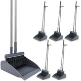 Nosiny 6 Broom with Dustpan Combo Set with 48 Inches Long Handle