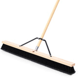 Yiyiring 1 Pack 36 Inch Push Broom Indoor Outdoor Use, Black