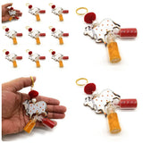 Sau Rang India Roli Haldi Gift Set, Pasupu Kumkum Gift Set in mini Glass Bottle | Pasupu Kumkuma Return Gift for Wedding, Puja,