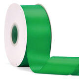 2 x 50Yds Emerald Green Double Faced Satin Ribbon,High Density Solid Color Ribbon,Great for Crafts,Gift Wrapping,Sewing,Wedding&