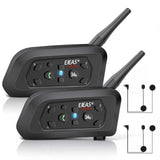 EJEAS Motorcycle Helmet Bluetooth Headset V6 Pro, 2-Way 1200M Motorbike Intercom Communication System for Ski/ATV/Dirt Motorbike